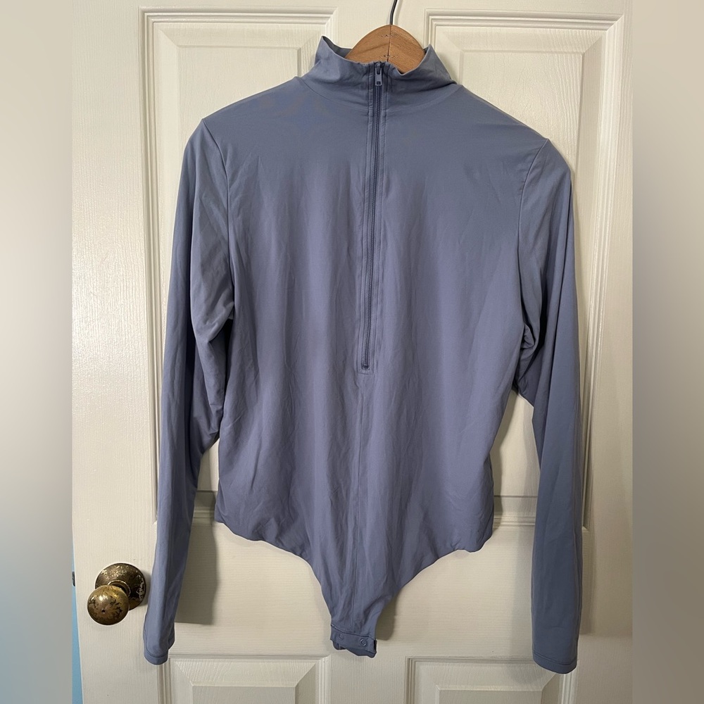 SKIMS Fits Everybody Long Sleeve Zip Front Bodysuit Size 2X